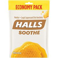 HALLS Honey Flavor Cough DropsIncludes one 80 ct. bag of HALLS Honey Cough Drops.