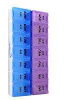 14 Compartments Pill Organizer Box, Medicine Remainder with Snap Lids| 7-day AM/PM for Pills, Vitamins. (14 Compartment) by Inspirations