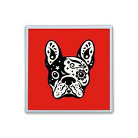 XIANN Care Contact Lens Box Holder Container Case Storage Eyecare Kit - Pug Skull