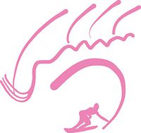 hBARSCI Surfs Up Vinyl Decal - 5 Inches - for Cars, Trucks, Windows, Laptops, Tablets, Outdoor-Grade 2.5mil Thick Vinyl - Soft Pink