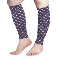 FRS Ltd Love Kiss Flamingo Calf Compression Sleeve 1 Pair Muscle Pain Better Circulation