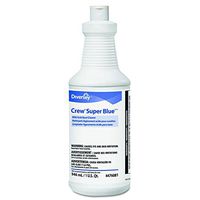 Diversey 94476081 Crew Super Blue Mild Acid Bowl Cleaner, Citrus, 32 Oz Squeeze Bottle (Case of 12)