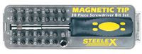 Steelex D2032 Magnetic Tip Screwdriver Bit Set, 30-Piece