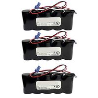 (3-Pack) Emergency/Exit Lighting Battery Fits & Replaces Interstate ANIC0636 Moltech N30AF004A Powersonic 26139 Powersonic A1314610 Sure-Lites 026-139 Teig N30AF004A T26000139 Beghelli 17934-P