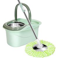 Cleaning Mops,Mop Buckets Sets Household Cleaning Mop Floor Mop Bucket Cleaning System Easy Wring Cleaning Tools,B