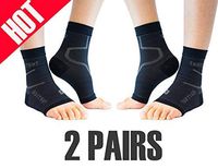 Thirty48 Plantar Fasciitis Socks, 20-30 mmHg Foot Compression Sleeves for Ankle/Heel Support, Increasing Blood Circulation, Relieving Arch Pain, Reducing Foot Swelling