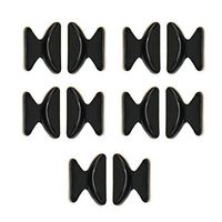 Black Eyeglass Sunglass Glasses Spectacles Anti-Slip Silicone Stick On Nose Pad 5 Pair