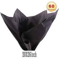 PMLAND Premium Quality Gift Wrap Tissue Paper -Black - 20 Inches x 26 Inches 60 Sheets