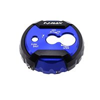 Putars Electric Door Lock Cover Scooter Accessories SEAT Lock Cover Cap CNC Aluminum 6.5X6.2X2.2CM Compatible for NMAX 155 2015-2017 Year