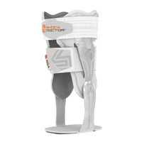 Shock Doctor V-Flex Ankle Brace, White, Large