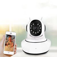 Dome Home Camera Wireless IP Wifi Security Camera Kids/Pets Surveillance System Pan/Tilt/Zoom 720p HD Night Vision with Video/Audio smart outdoor kids children pets security camera