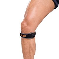 Ryhpez Adjustable Patella Stabilizer Knee Strap for Volleyball, Training, Runner, Fitness, Stairs Climbing, Squats, Basketball, Athletics Pain Relief for Jumper's Knee, Tendonitis, Chondromalacia Grey