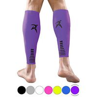 Rymora Calf Compression Sleeves Men Women Shin Splints Running (Pair Purple) (S)