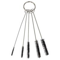 HTS 101N5 5 Pc 3.5" Mini Nylon Bristle Tobacco Pipe/Tattoo Gun Cleaning Brush Set