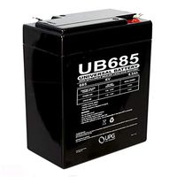 Universal Power Group UB685 6V/8.5Ah SLA Battery with F1 Terminals