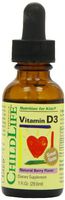 Child Life Vitamin D3, Berry Flavor, Glass Bottle, 1 Ounce