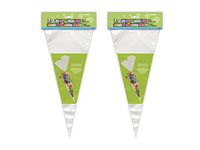 Clear Cone Cellophane Bags, 25ct (2 pack)
