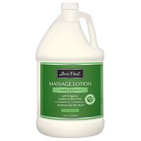 Bon Vital' Organica Massage Lotion Made with Certified Organic Ingredients for an Earth-Friendly & Relaxing Massage, Natural Moisturizer Perfect Lotion for Relaxing Back & Neck Massages, 1 Gal Bottle - BVORGL1G