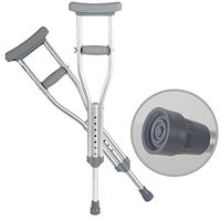 cane Aluminum Alloy Child Underarm Walking Stick Adjustable Children Fracture Thickened Double Crutches HOJZ