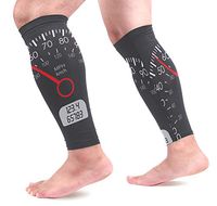LEVEIS Auto Meter Calf Compression Sleeves 1 Pair, Leg Performance Support for Shin Splint Calf Pain Relief Men & Women Guards Sleeves for Running Cycling