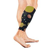 Calf Guard Sleeves Galaxy Planet Sports Calves Guards Sleeves for Running, Basketball, Baseball, Football