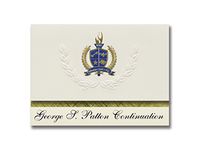 Signature Announcements George S. Patton Continuation (Harbor City, CA) Graduation Announcements, Presidential style, Elite package of 25 with Gold & Blue Metallic Foil seal