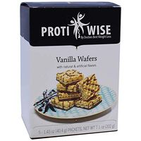 ProtiWise - High Protein Diet Bar | Vanilla Wafers | Low Calorie, Low Fat, Low Sugar (5/Box)