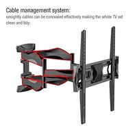 Fleximounts Articulating Full Motion Tilt TV Wall Mount for Samsung/Coby/LG/TCL/Haier/VIZIO/Hisense/Sharp/Sony/Toshiba/Seiki LCD LED Tv 32"-50"(A20F 32"-50")
