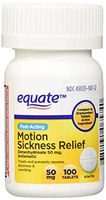 Motion Sickness 50 mg 100 Tablets (Compare to Dramamine) (1) (Premium pack)