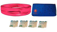 Insulin Pump Lycra Belt Travel Pack (L, Pink)