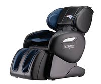 Zero Gravity Full Body Electric Shiatsu UL Approved Massage Chair Recliner with Built-in Heat Therapy and Foot Roller Air Massage System Stretch Vibrating for Home Office (New England Patriots)