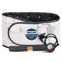 Decompression Back Belt with Pressure Gauge for Lower Back Pain Relief - Inflatable Lumbar Support Traction Device, One Size Fit 29-49 Waist