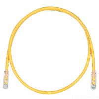 Panduit UTPSP14YLY Category-6 8-Conductor Strain Relief Clear Boot Patch Cord, 14-Feet, Yellow