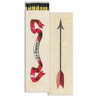 HomArt - Long Match Box Set of 2 - Be Happy & Arrow - Red