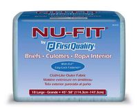 MCK12323100 - Adult Incontinent Brief Prevail Nu-Fit Tab Closure Large Disposable Moderate Absorbency