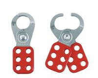 Master Lock Lockout Tagout Hasp, Vinyl Coated Steel Hasp, 1-1/2 in Jaw Clearance, 421