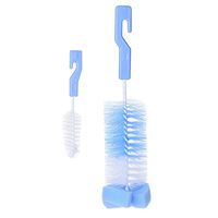 Baby Bottle Brush Cleaner Spout Cup Glass Teapot Washing Cleaning Tool Brush 2PCS (Colorful, 23 cm)