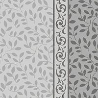 buyNsave Inspiration Elegant Wedding Party Plates, Heavyweight Plastic Elegant Dinnerware Set, 20 Dinner Plates 10.25", 20 Plates 7", 20 Napkins, 20 Tumblers, 40 Forks, 40 Knives, Set for 20 Guests