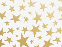 10ct Gold Stars on White Tissue Paper for Gift Wrapping 20"x30" Sheets nfLG -920