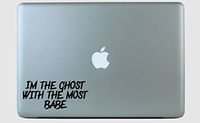 Beetlejuice Ghost with The Most Vinyl Decal Sticker Black