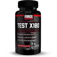Test X180 Free Testosterone Booster with Fenugreek and Tribulus Terrestris to Increase Free Testosterone and Build Lean Muscle, Force Factor, 60 Count