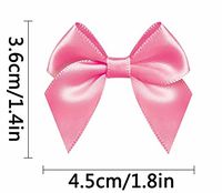 Pre-Tied Satin Gift Bows Plum (Pack of 50)