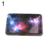 WillowswayW 180x125mm Starry Leaves Cigarette Tobacco Rolling Tray Holder Smoking Accessory