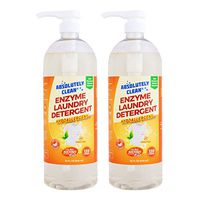 Amazing Natural Based Laundry Detergent - 256 Loads (only 14¢/Load) - Powerful Natural Enzymes - USA Made (32oz-2pack)