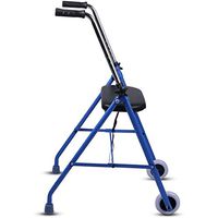 Walker for The Elderly Lightweight Folding Assisted Walking Device with Wheels and Seat Suitable for The Elderly with Reduced Mobility