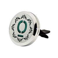 Tharv Stainless Car Vent Clip Snowflake Perfume Clip Dolphins Leaves Purifiers Portable Aroma Diffusers Fragrance Oil Diffuser Locket (Not Included Supplemental Pad) (C)