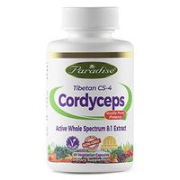 Paradise Herbs Cordyceps CS-4 Vegetarian Capsules, 60 Count