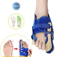 PXQ Big Toe Straighteners, Three-Dimensional Bunion Corrector Unisex Bunion Relief Splints Night Time Toe Separators for Hallux Valgus Foot Treat and Prevent,Blue,Rights