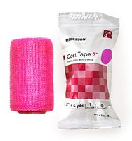 MCKESSON Cast Tape Medi-Pak Performance 3" X 12 Foot Fiberglass Pink (#115-3X, Sold Per Box)