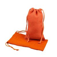PoshNPretty 3"x5" Burlap Jute Favor Bags (Pack of 12) - Orange